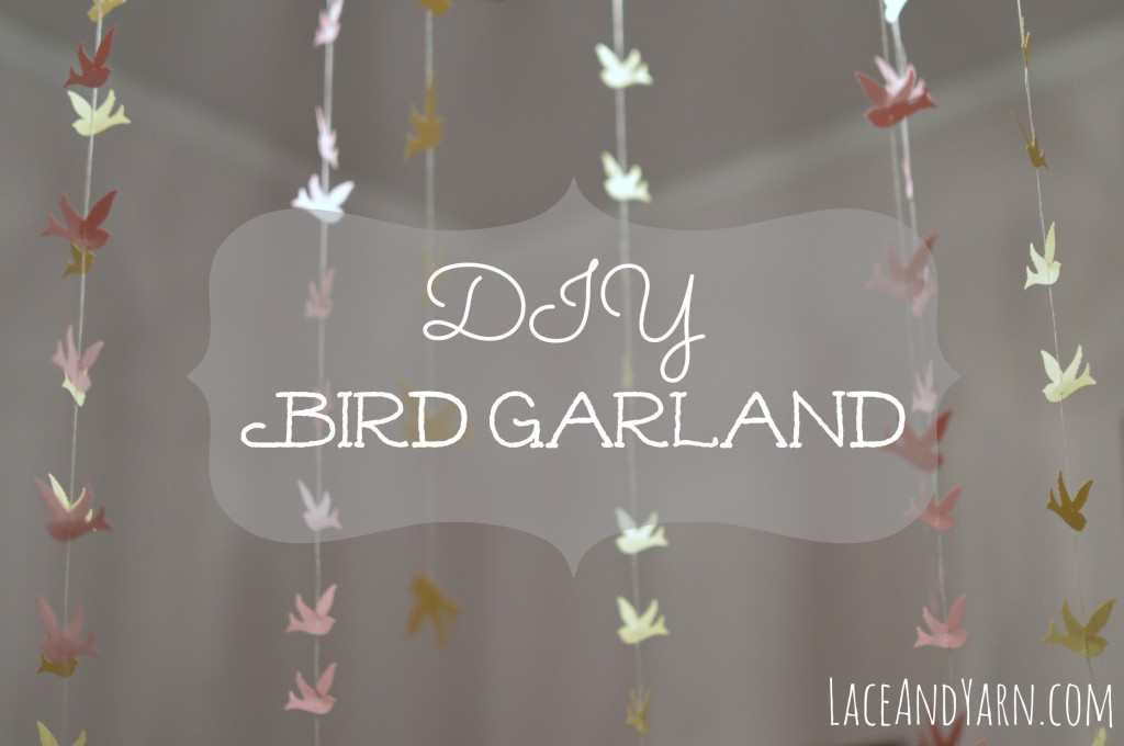 DIY Bird Garland -- laceandyarn.com